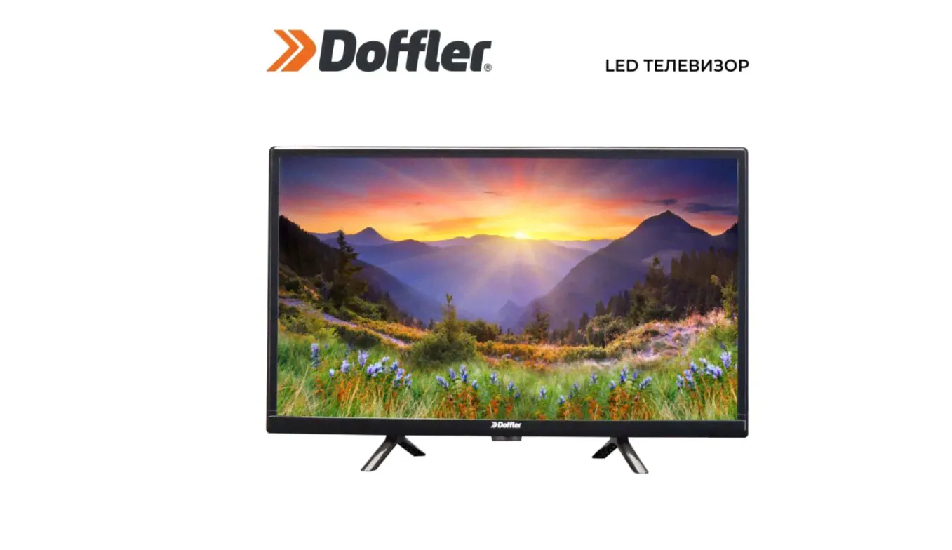 Doffler Телевизор 24" HD, черный-0